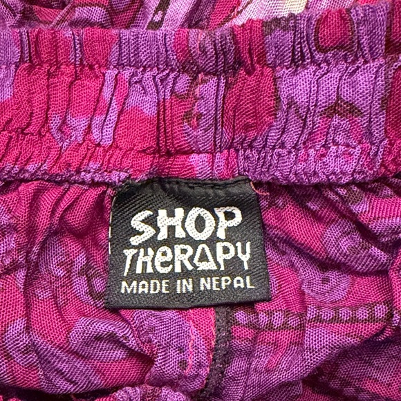 Multicolored Boho Harem Patterned Pants - Picture 3 of 7